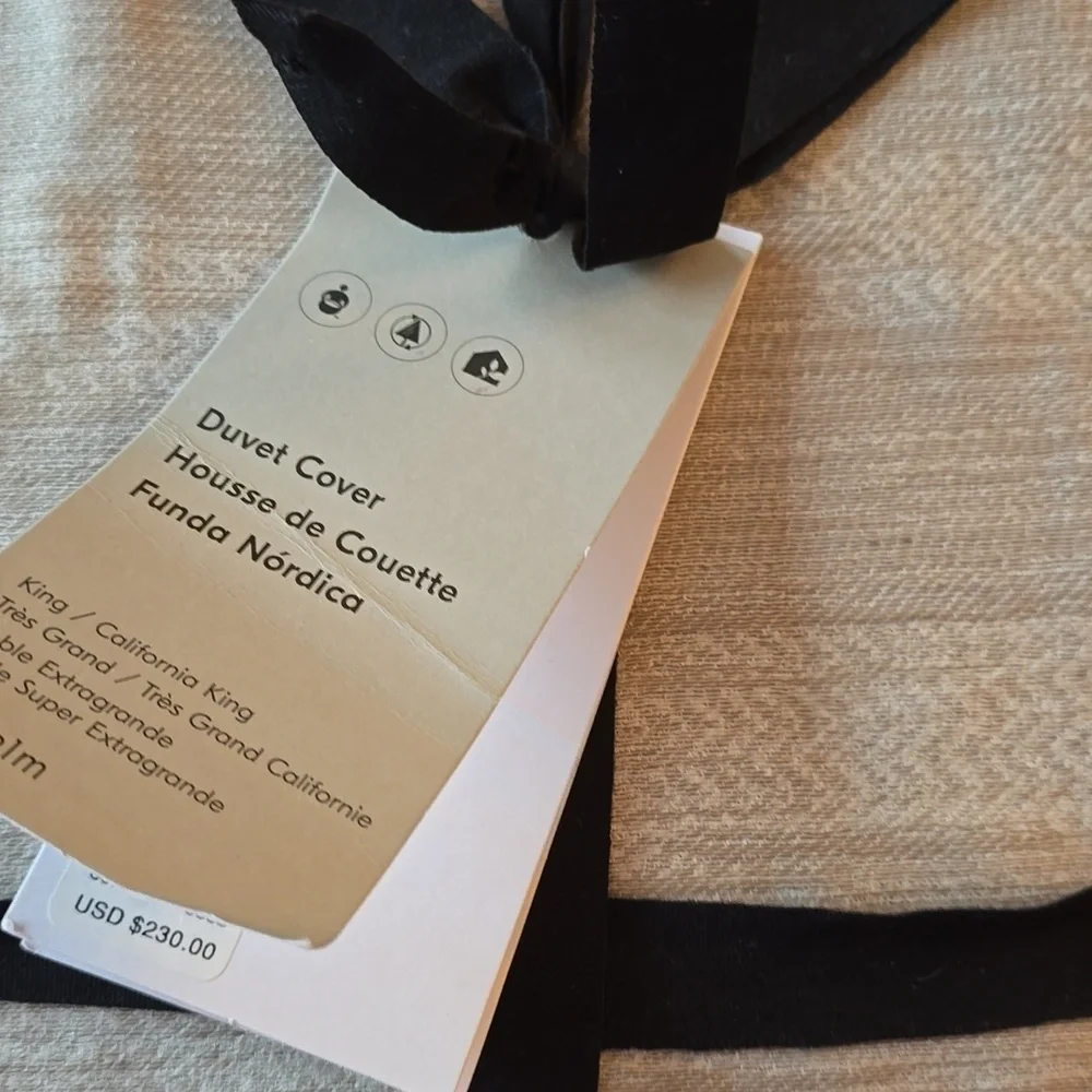 ❤️BUY 2 GET 1 FREE Silky TENCEL™ Striated Duvet Cover,Queen&King/California King